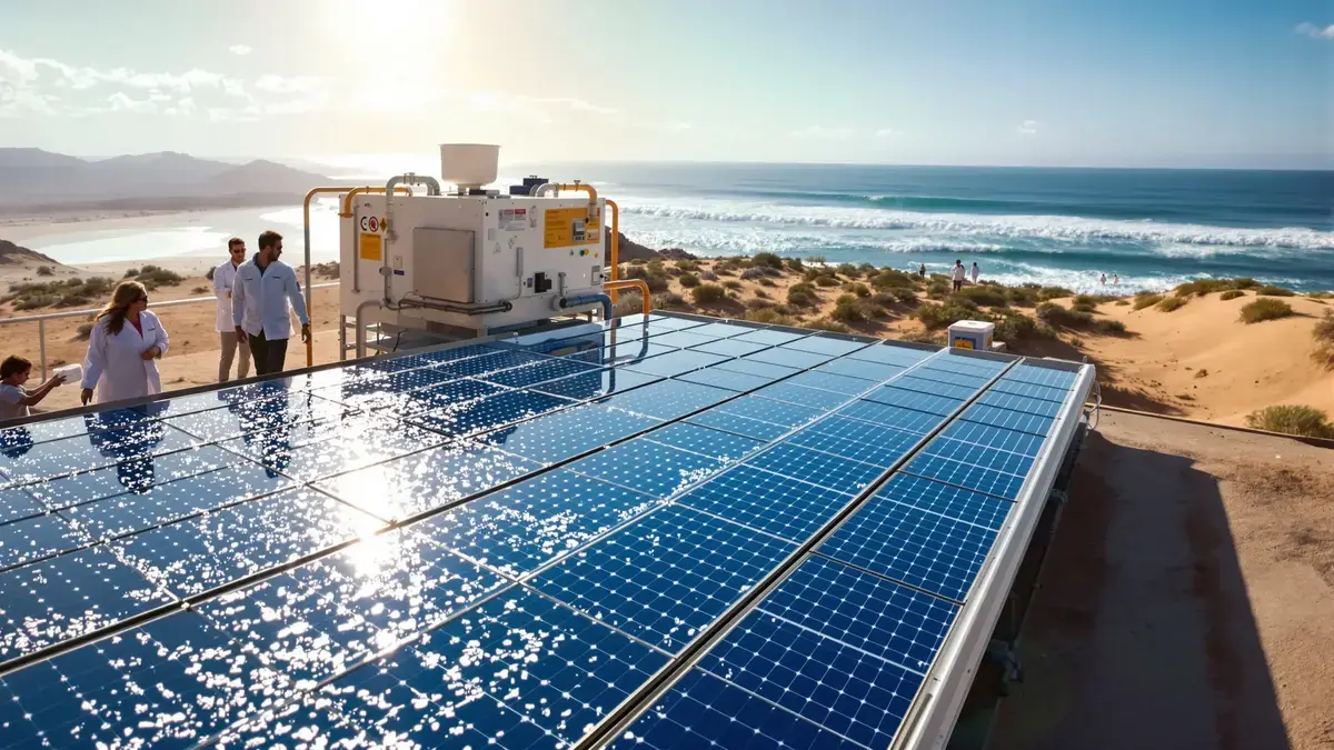 Deze revolutionaire technologie gebruikt de zon om drinkwater te produceren uit zeewater, zonder elektriciteit